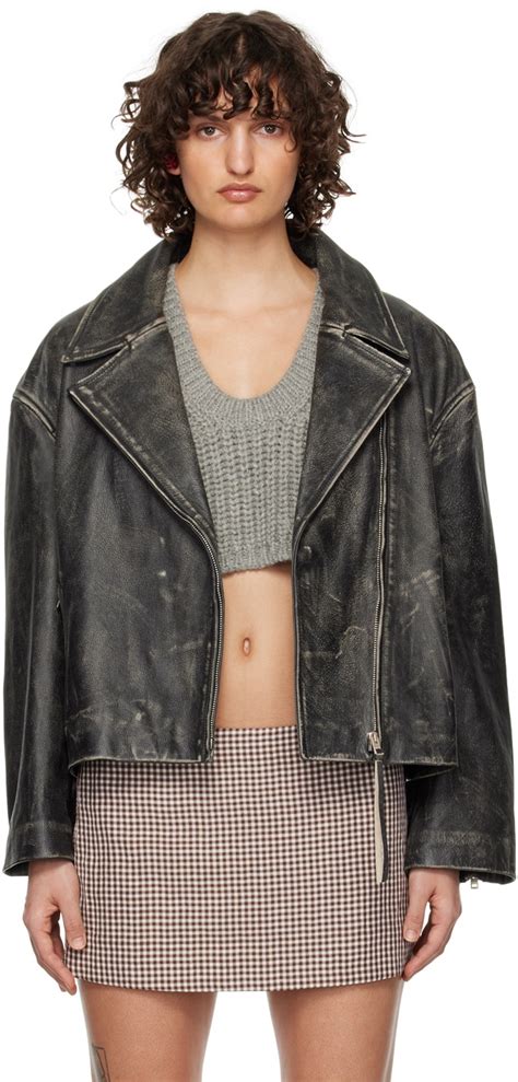 acne studios leather jacket quality